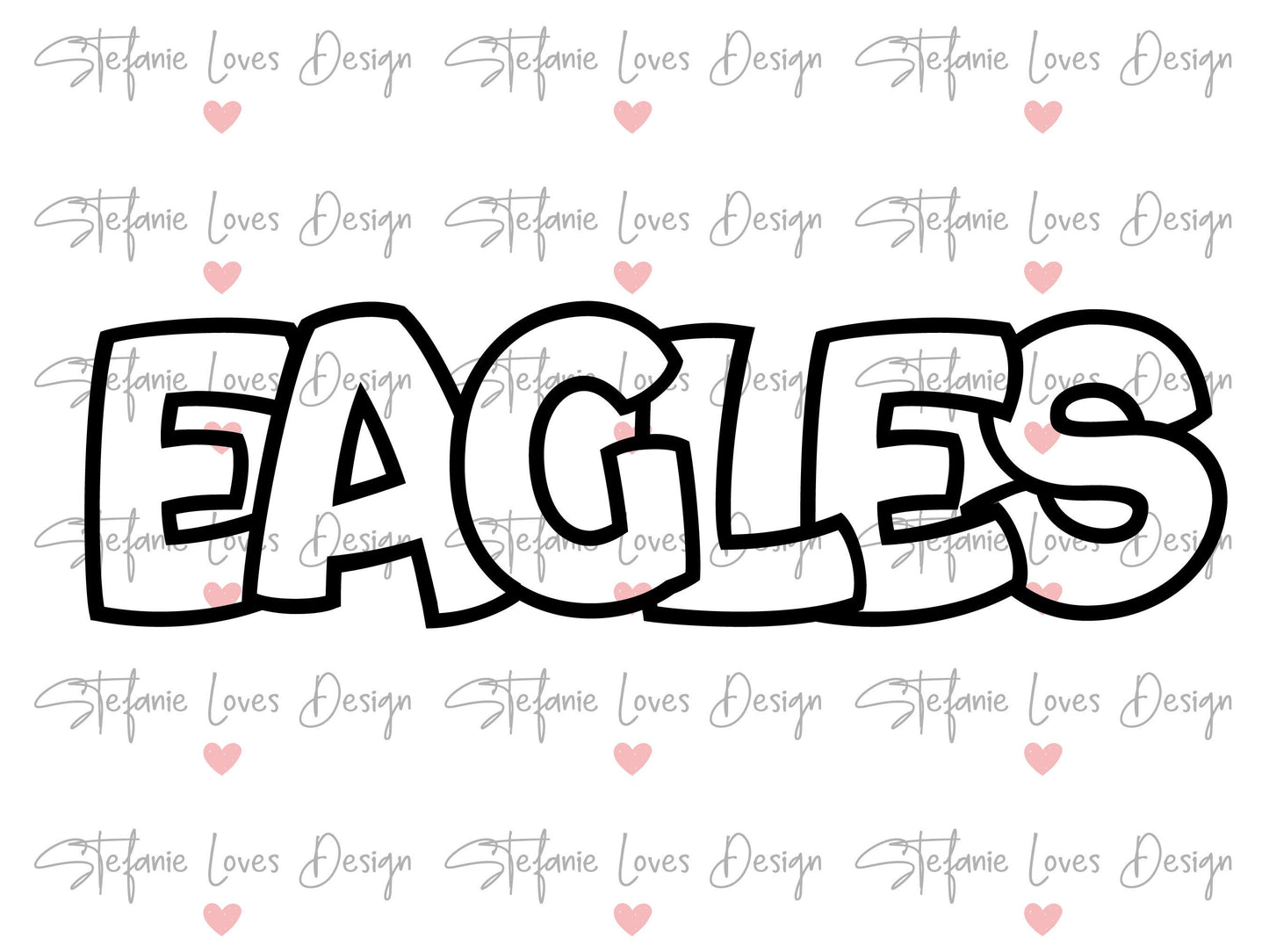 Eagles Outline Digital Design