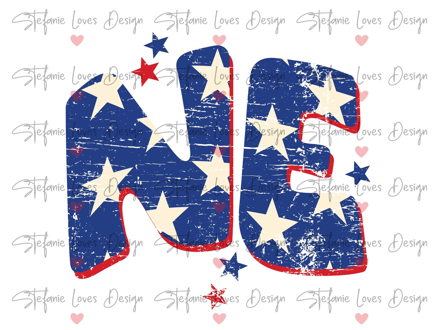 Nebraska NE Star Distressed Patriotic Design, Nebraska png, American Digital Download