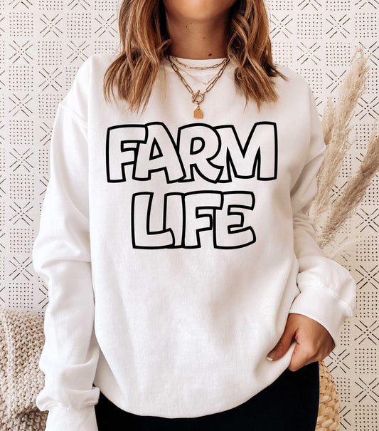 Farm Life svg, Farm Life Outline svg, Summer, Digital Design