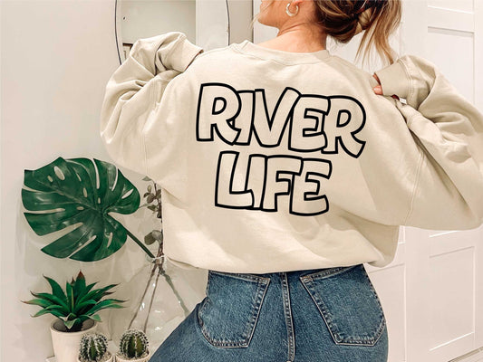 River Life Outline Digital Design