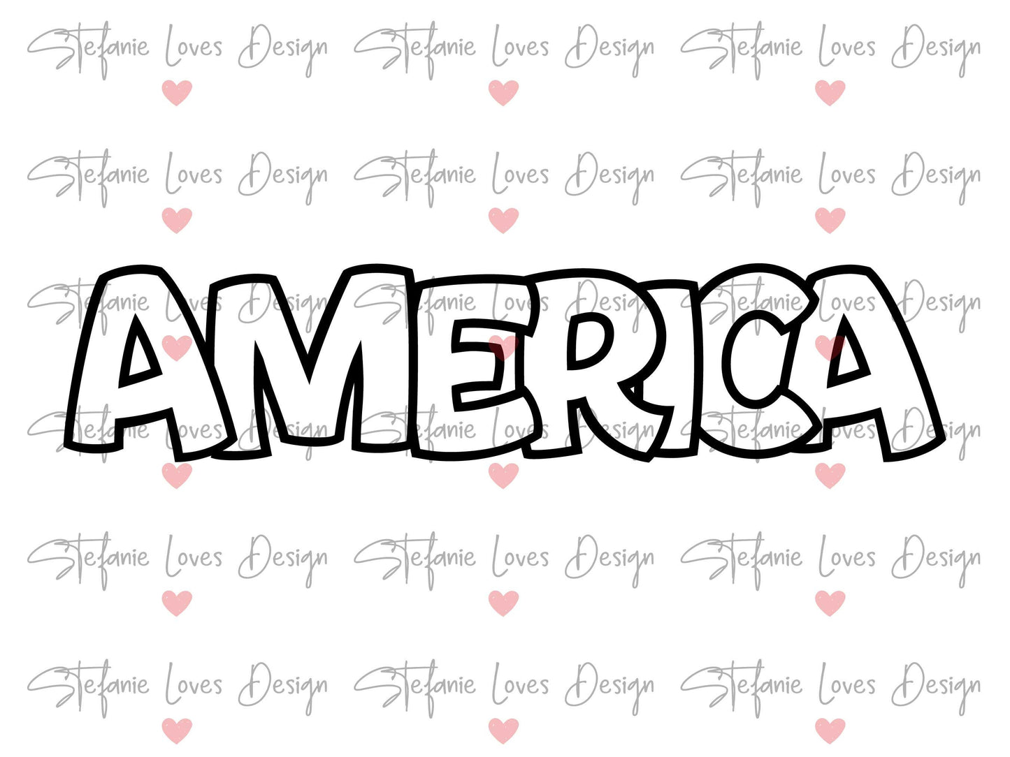 America outline Digital Design