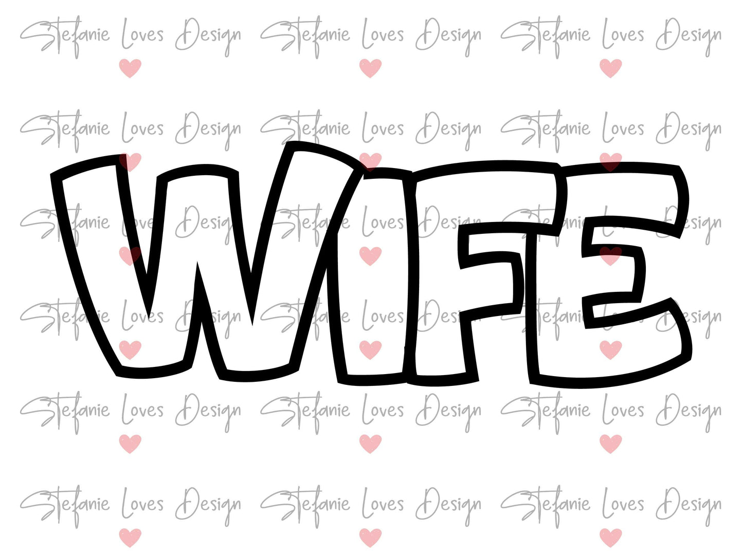Wife svg, Wife Outline svg, Wife shirt svg, Digital Design
