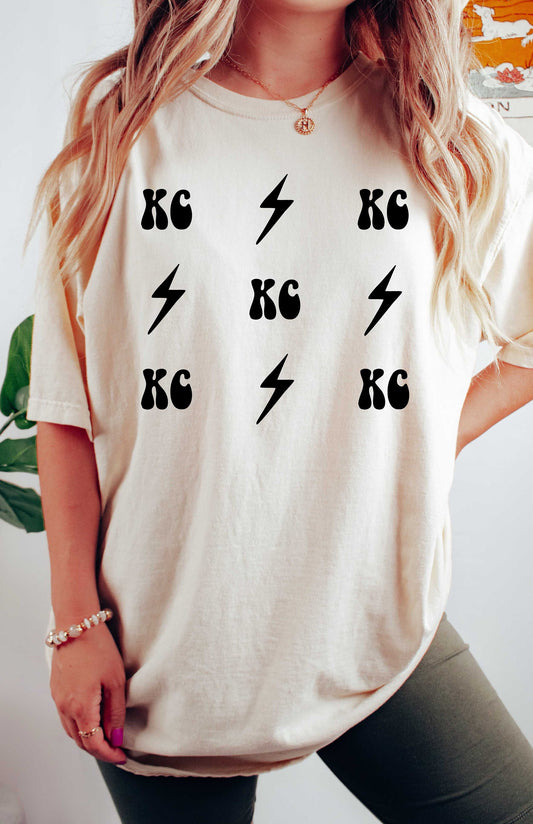 KC Lightning Bolt Collage svg png, Kansas City Lightning Bolt png, Kansas Missouri Collage, Digital Design