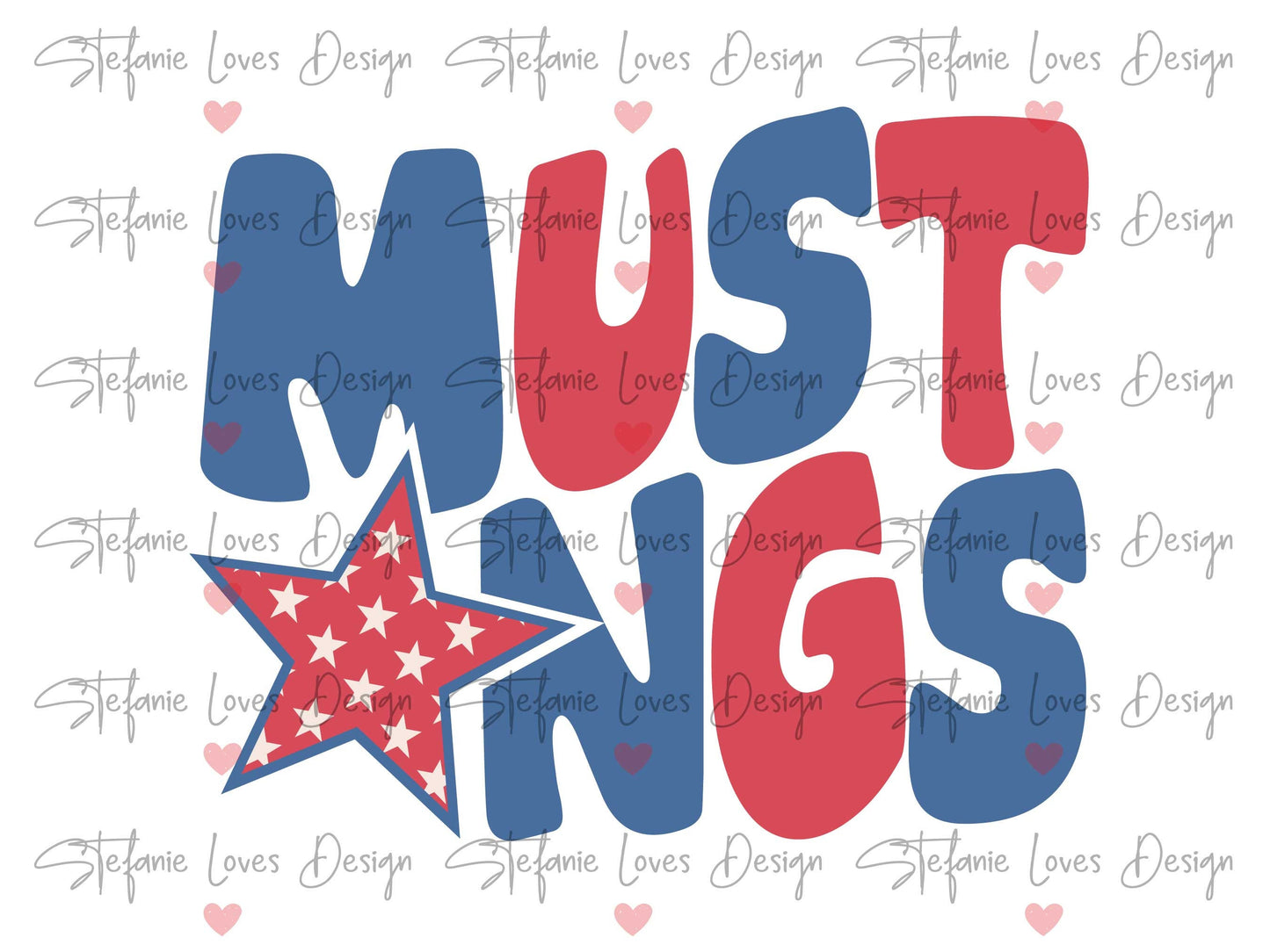 Mustangs Star Digital Design