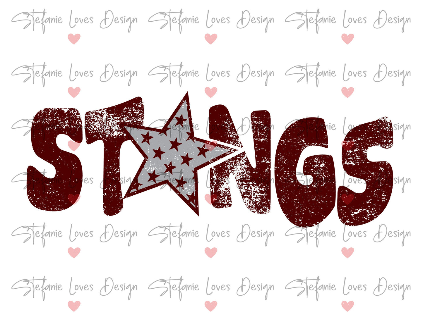 Stangs Distressed Digital Design