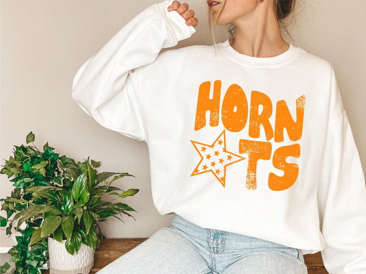 Hornets Distressed Star Digital Design