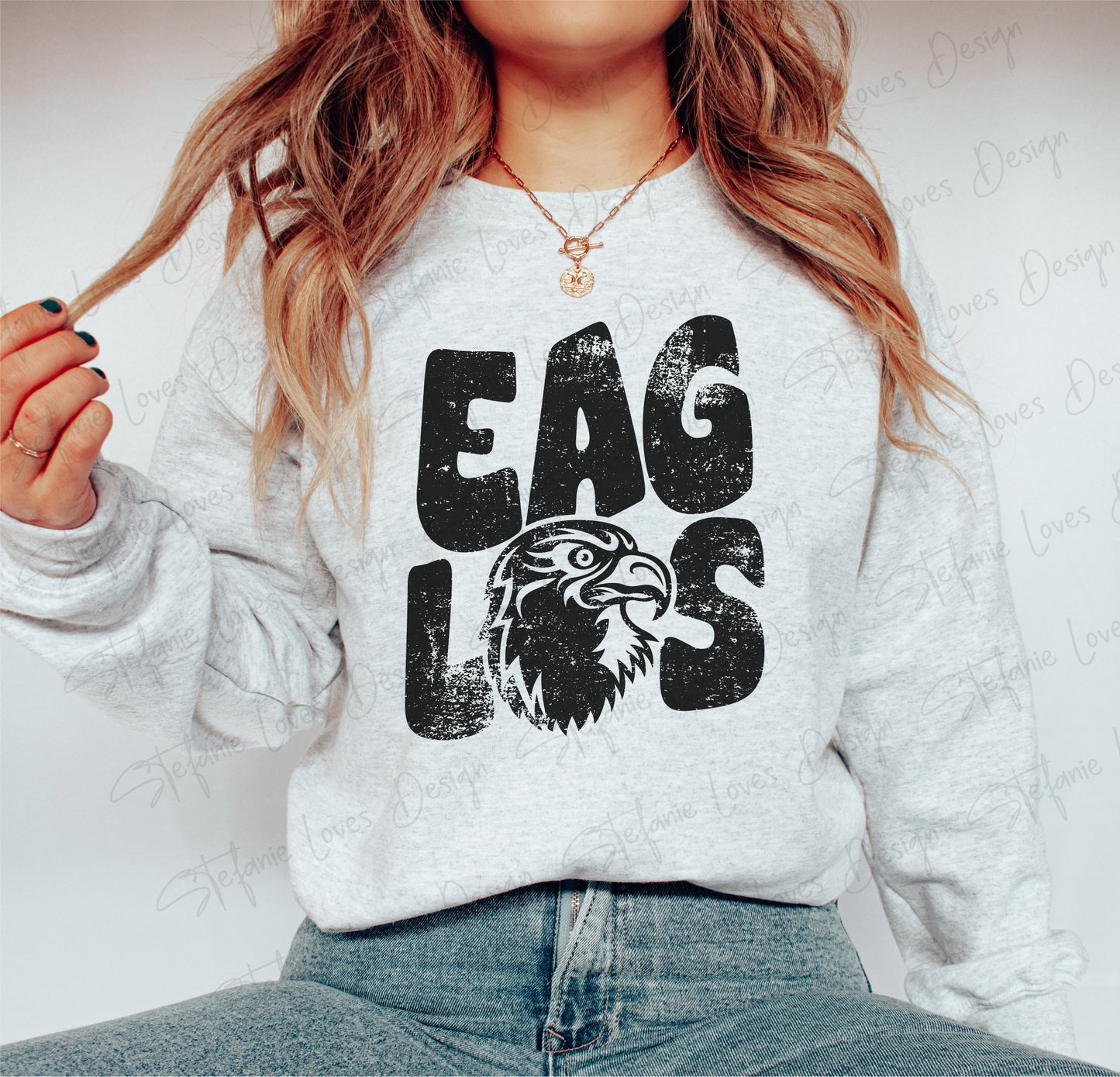 Eagles png, Distressed Eagles Mascot png, Digital Design, Eagles