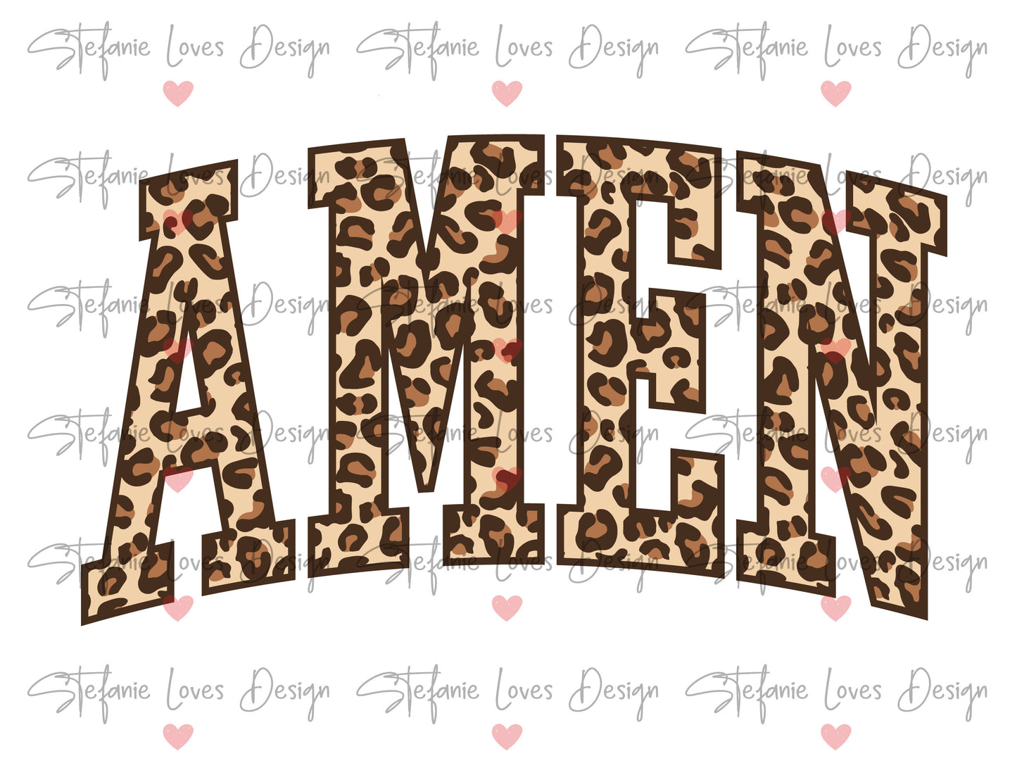 Amen png, Amen Leopard png, Christian saying, Digital Design