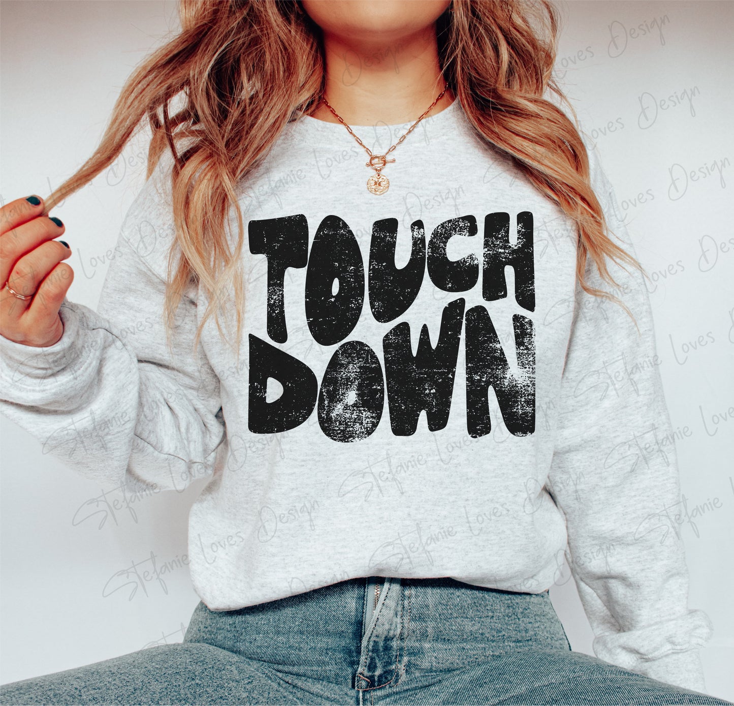Touchdown png, Distressed Touchdown png, Football png, Sports png, Digital Design