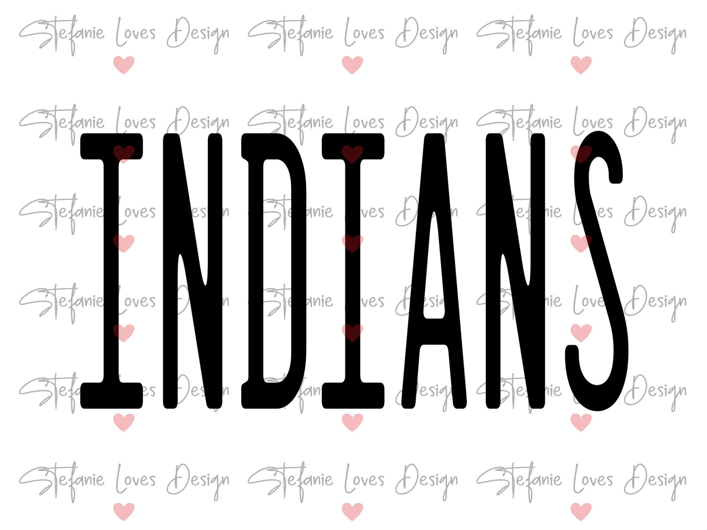 Indians Mascot Digital Design