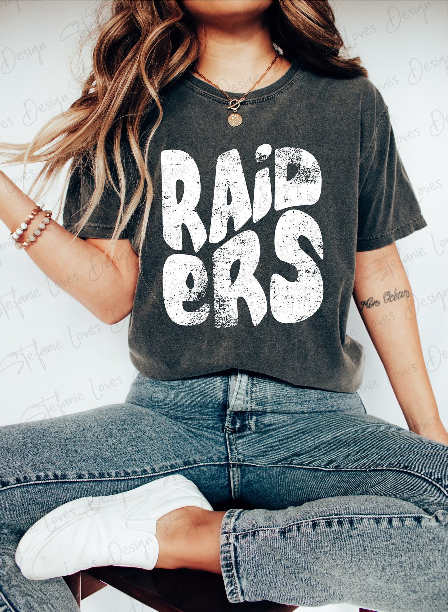 Raiders Distressed Digital Design