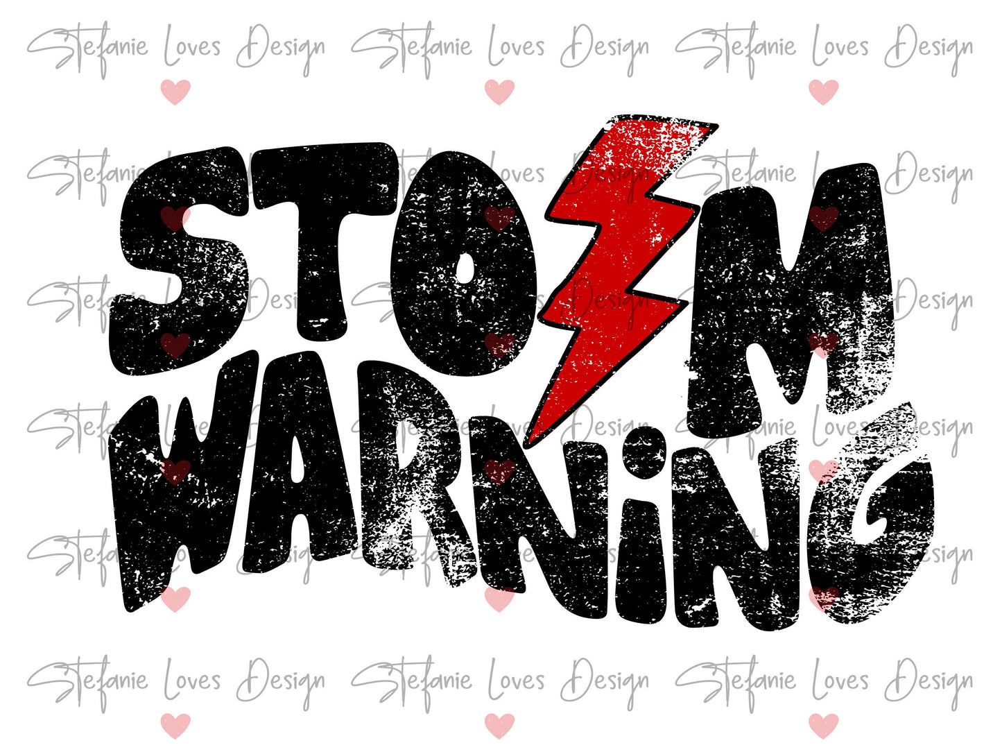Storm Warning Lightning Bolt Distressed png, Distressed Storm Warning png, Sports png, Digital Design