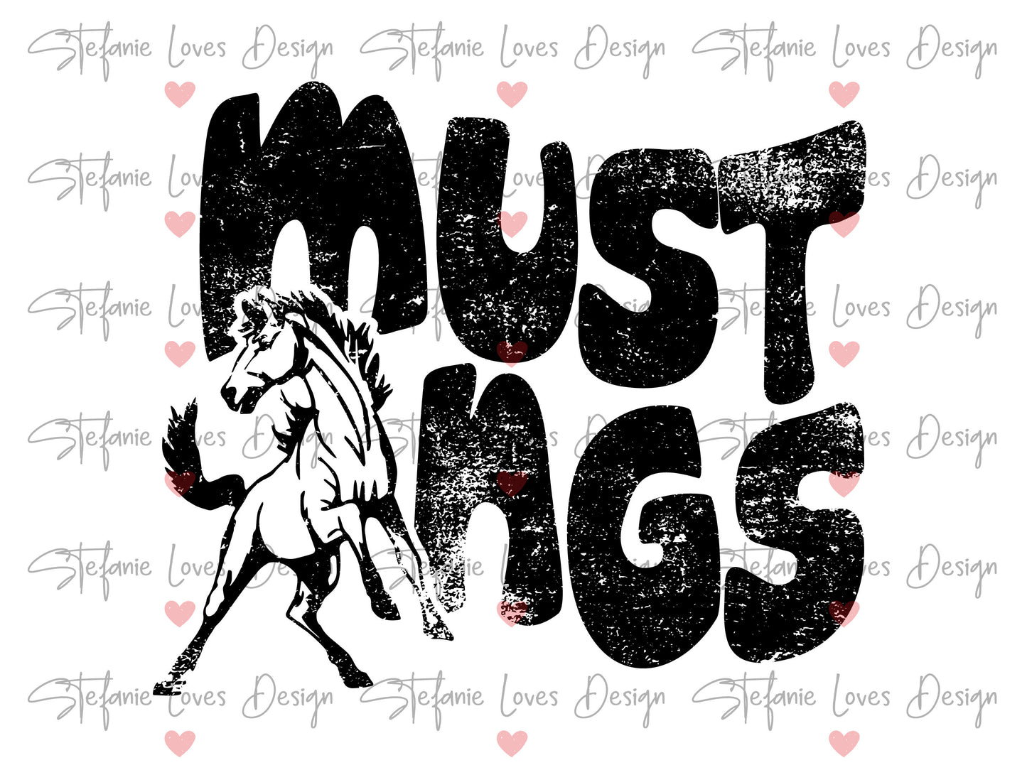 Mustangs png, Distressed Mustangs Mascot png, Digital Design, Mustangs