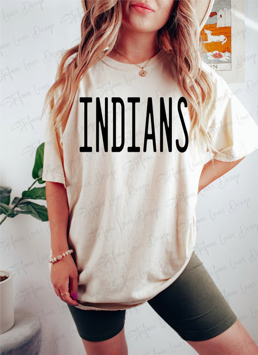Indians Mascot Digital Design