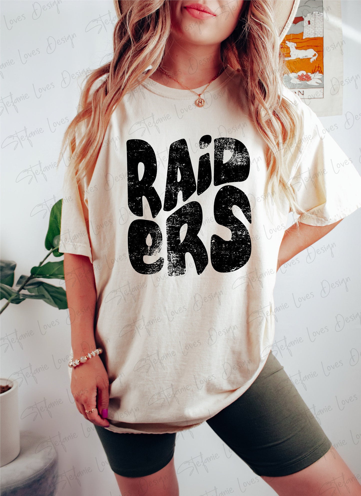 Raiders Distressed Digital Design