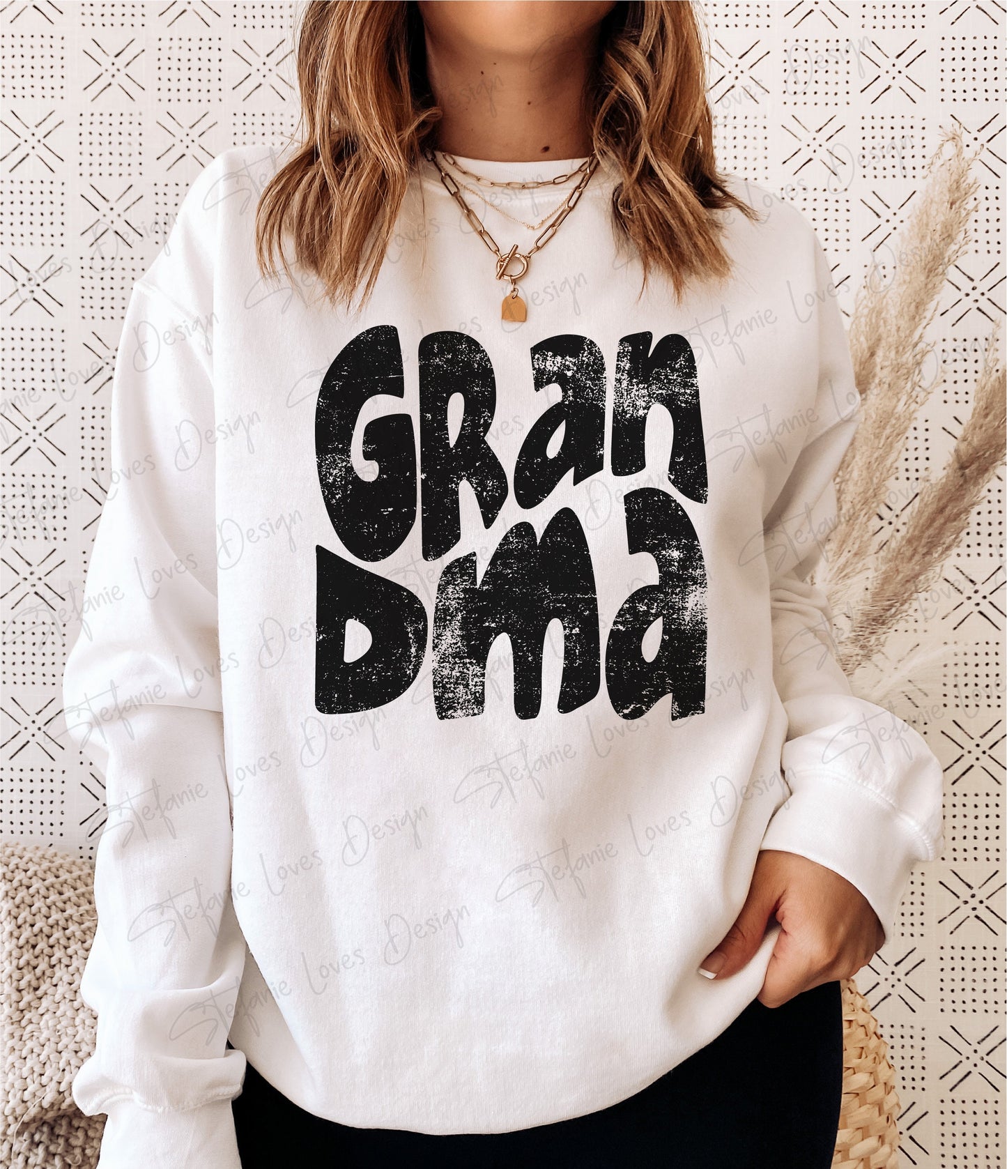 Grandma png, Distressed Grandma png, Digital Design
