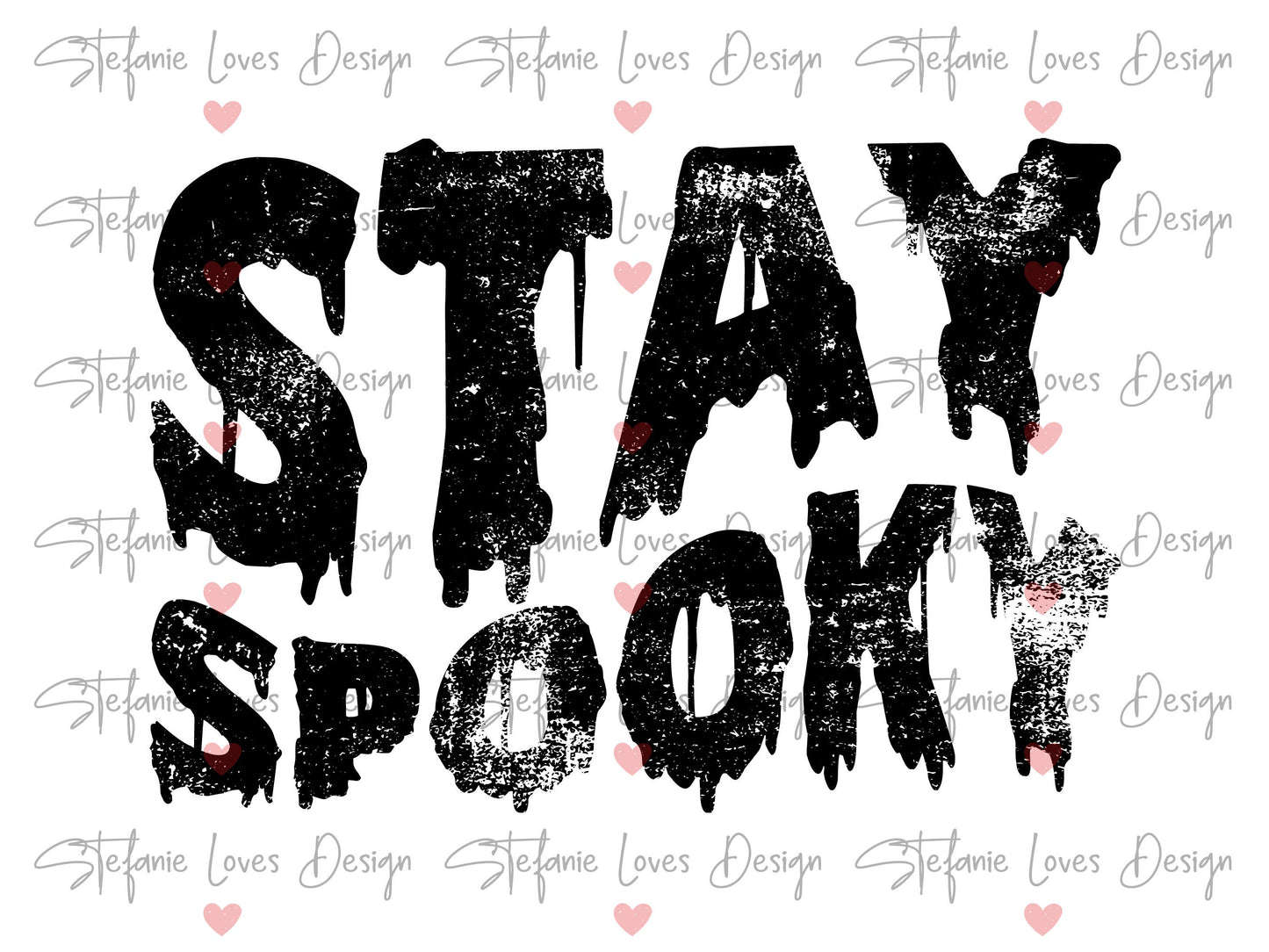 Stay Spooky Distressed Digital Design, Halloween, Fall, PNG, Digital Download,