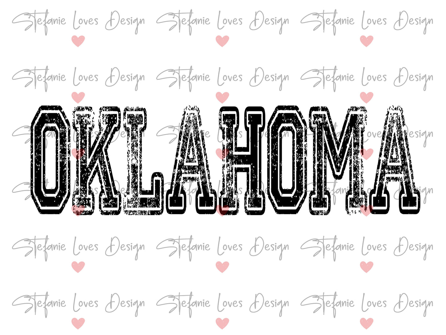 Oklahoma Distressed Design png and svg, Digital Design