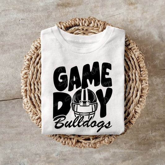 Game Day Helmet Bulldogs Digital Design