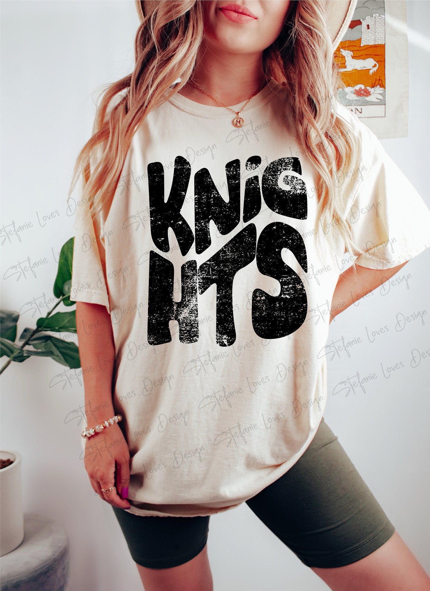 KNIGHTS stacked png, Distressed Knights Mascot png, Digital Design, Knights High School mascot