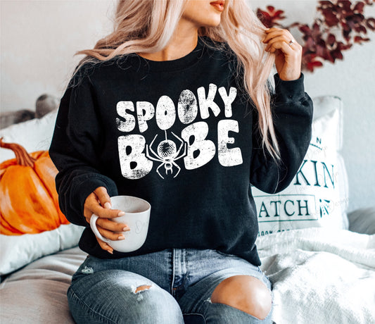 Spooky Babe Spider Distressed Digital Design