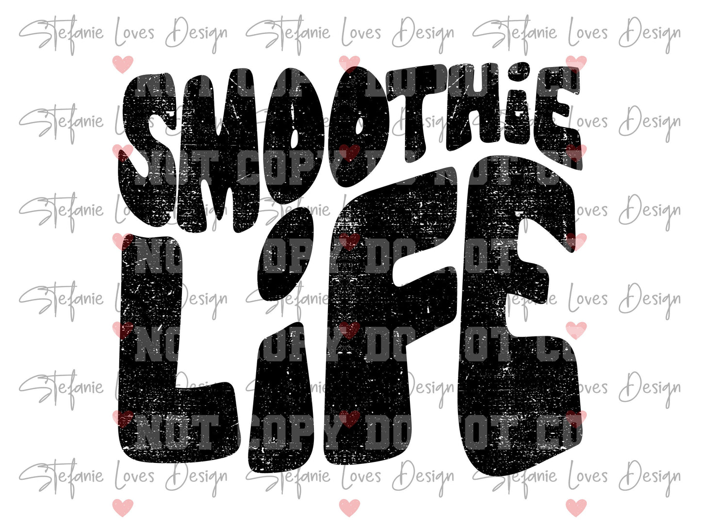 Smoothie Life Distressed png, Digital Design