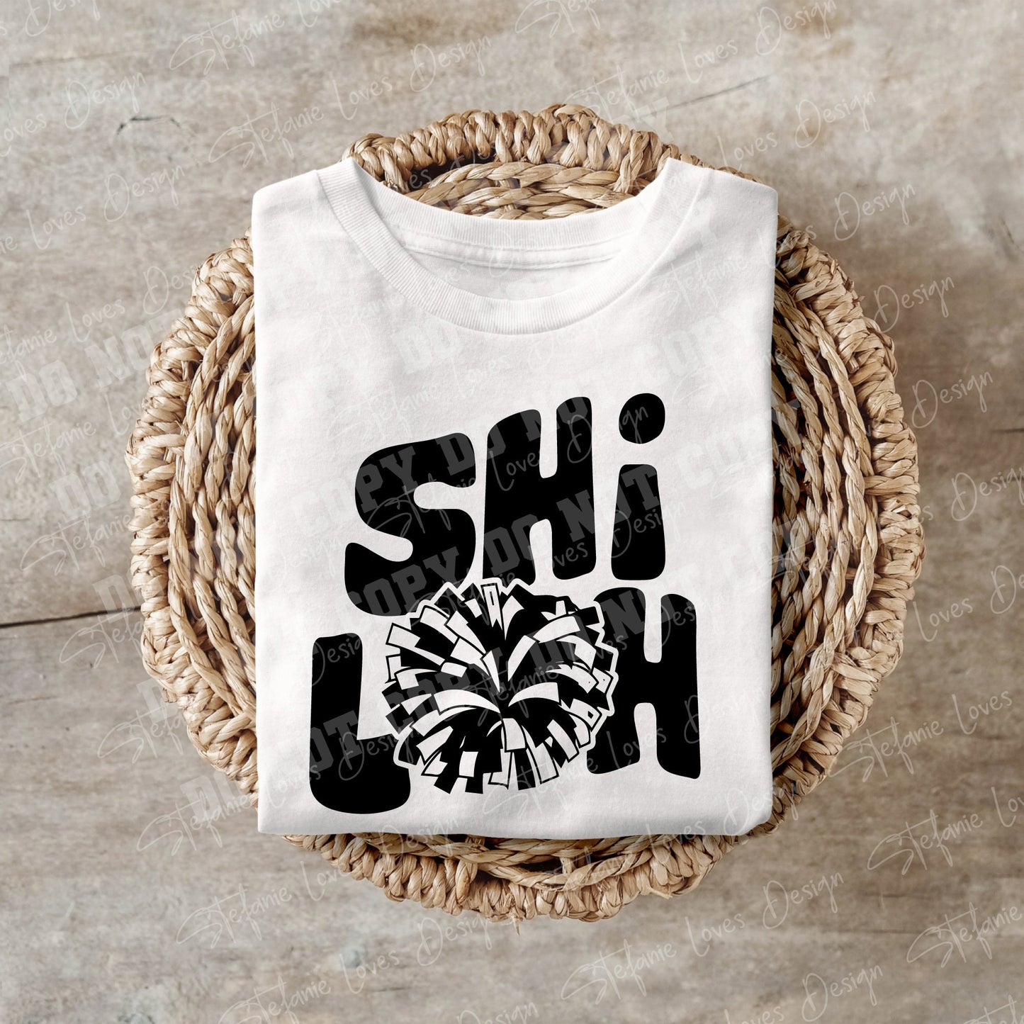 Shiloh Cheer Pom svg png dxf eps, Digital Design