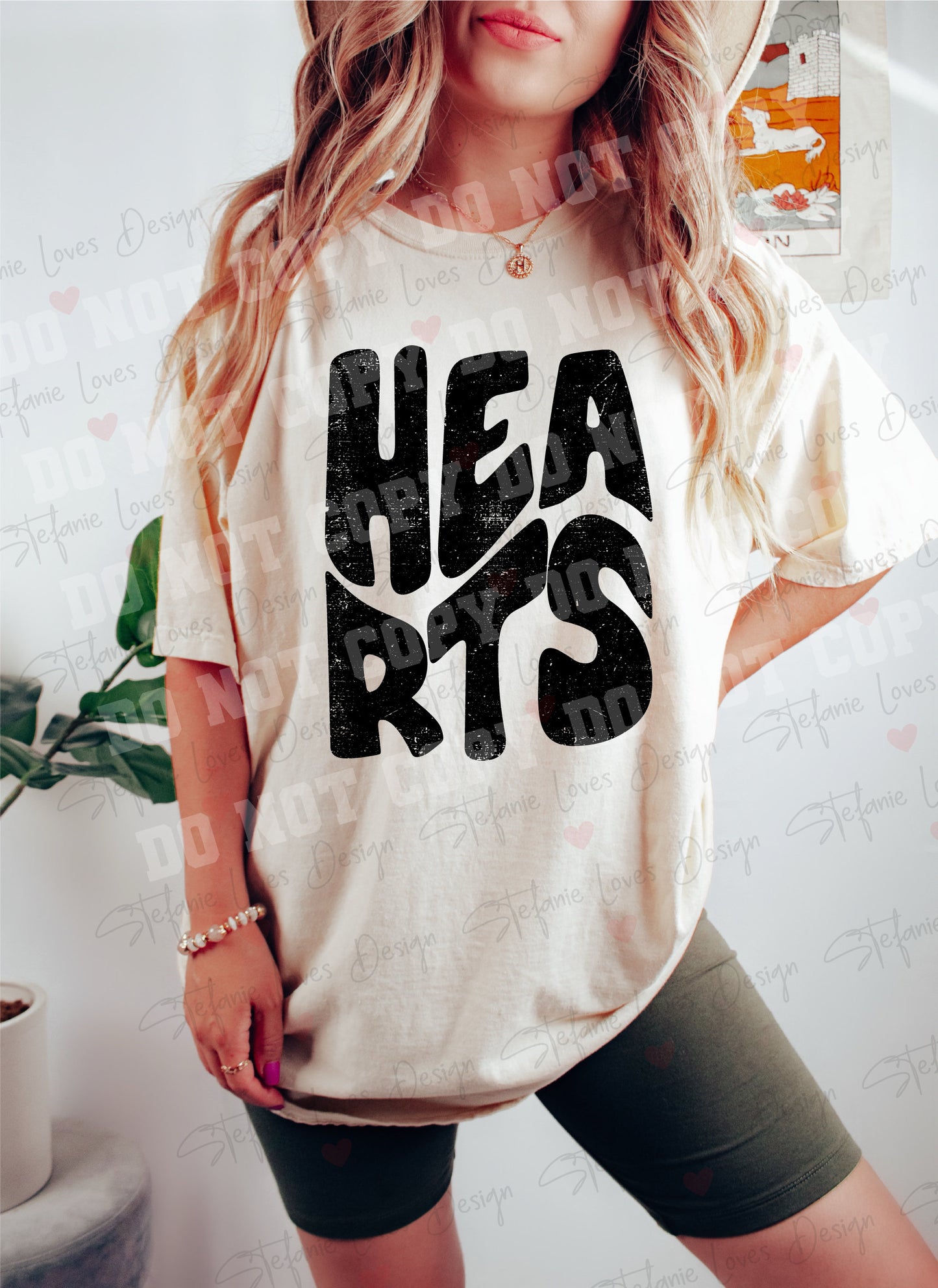 HEARTS Distressed png, Digital Design