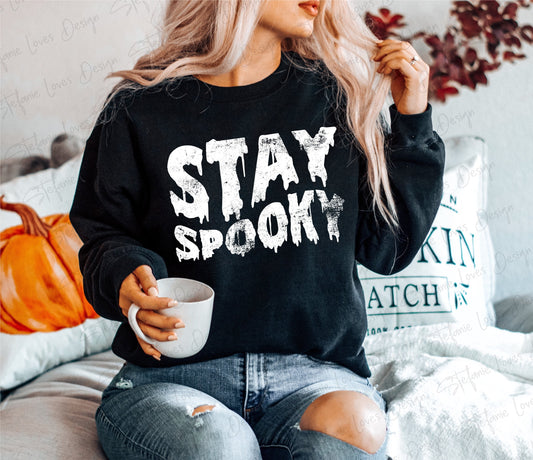 Stay Spooky Distressed Digital Design, Halloween, Fall, PNG, Digital Download,