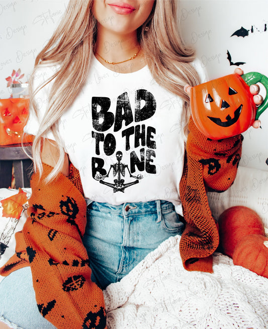 Bad to the Bone Distressed Digital Design
