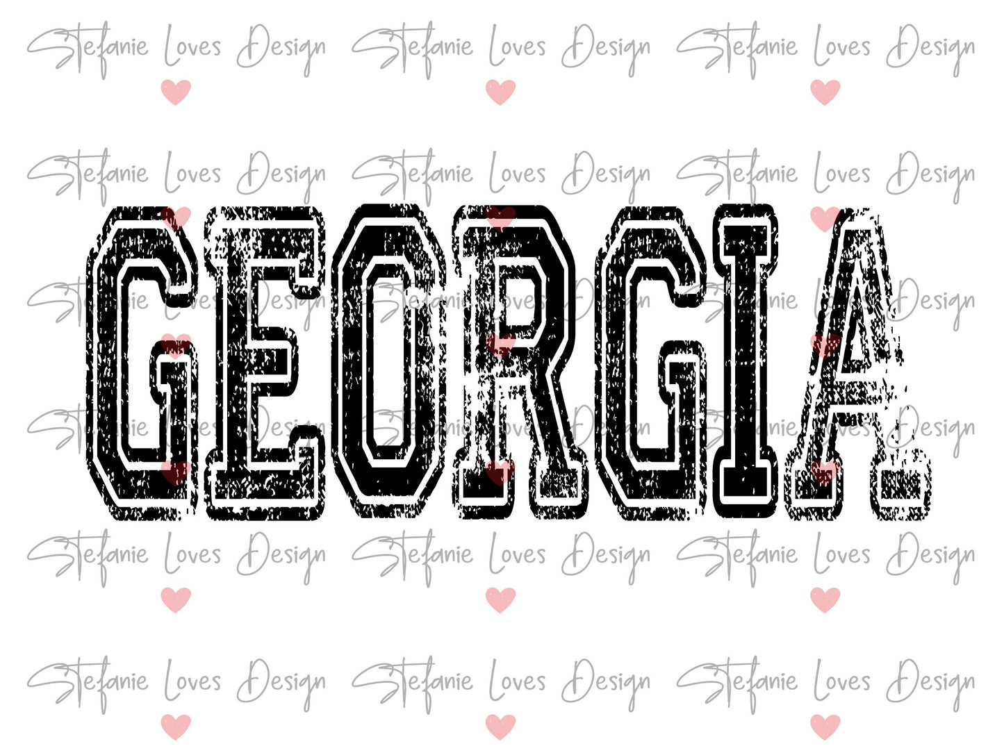 GEORGIA Distressed Digital Design