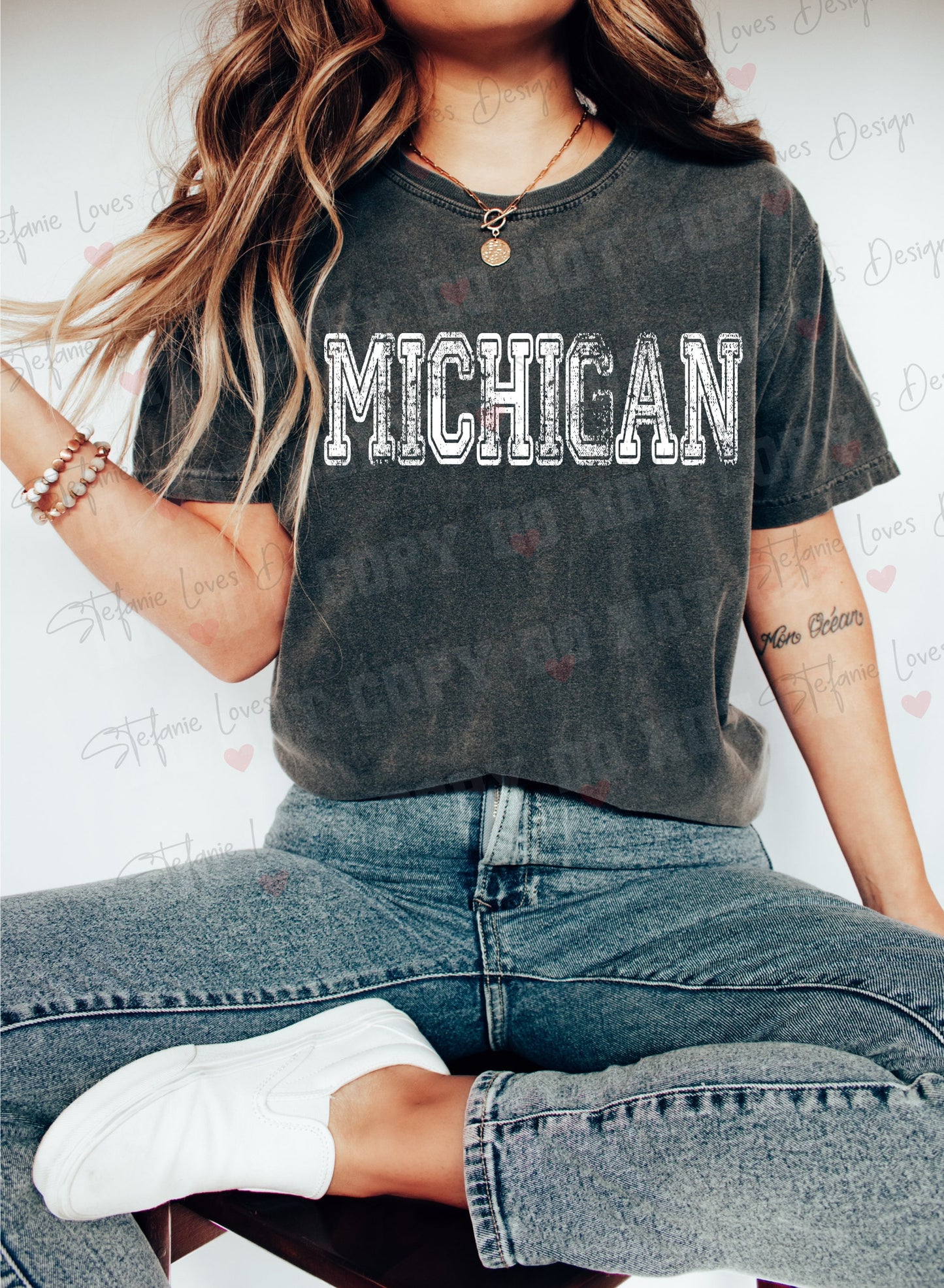 Michigan Distressed Design png and svg, Digital Design