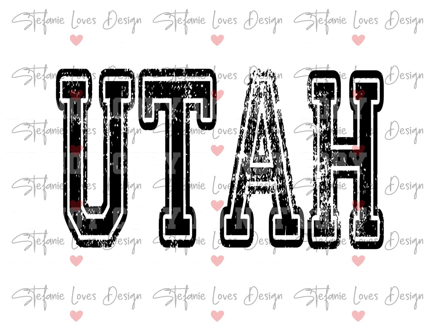 Utah Distressed Design png and svg, Digital Design