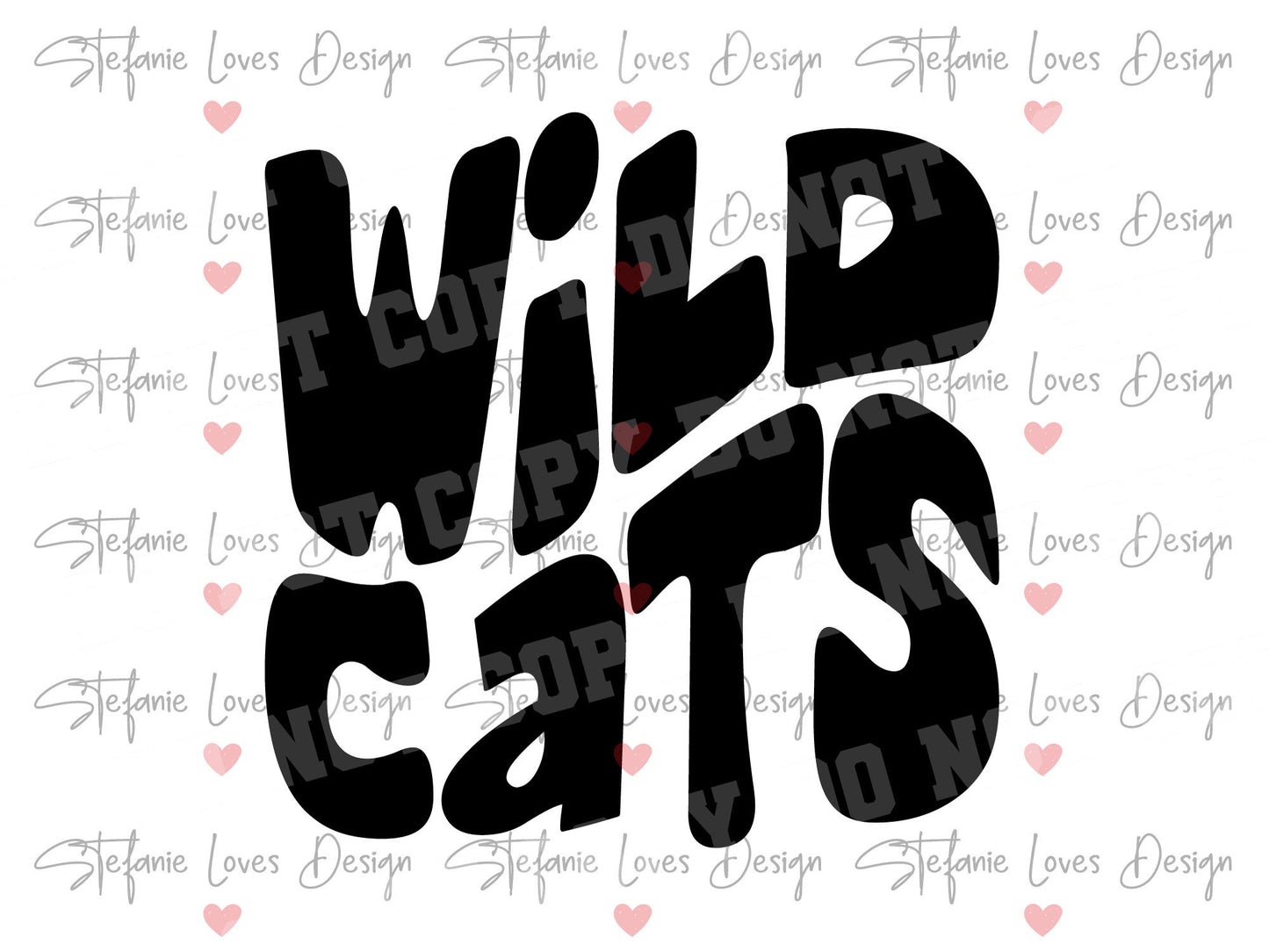 Wildcats Stacked Digital Design