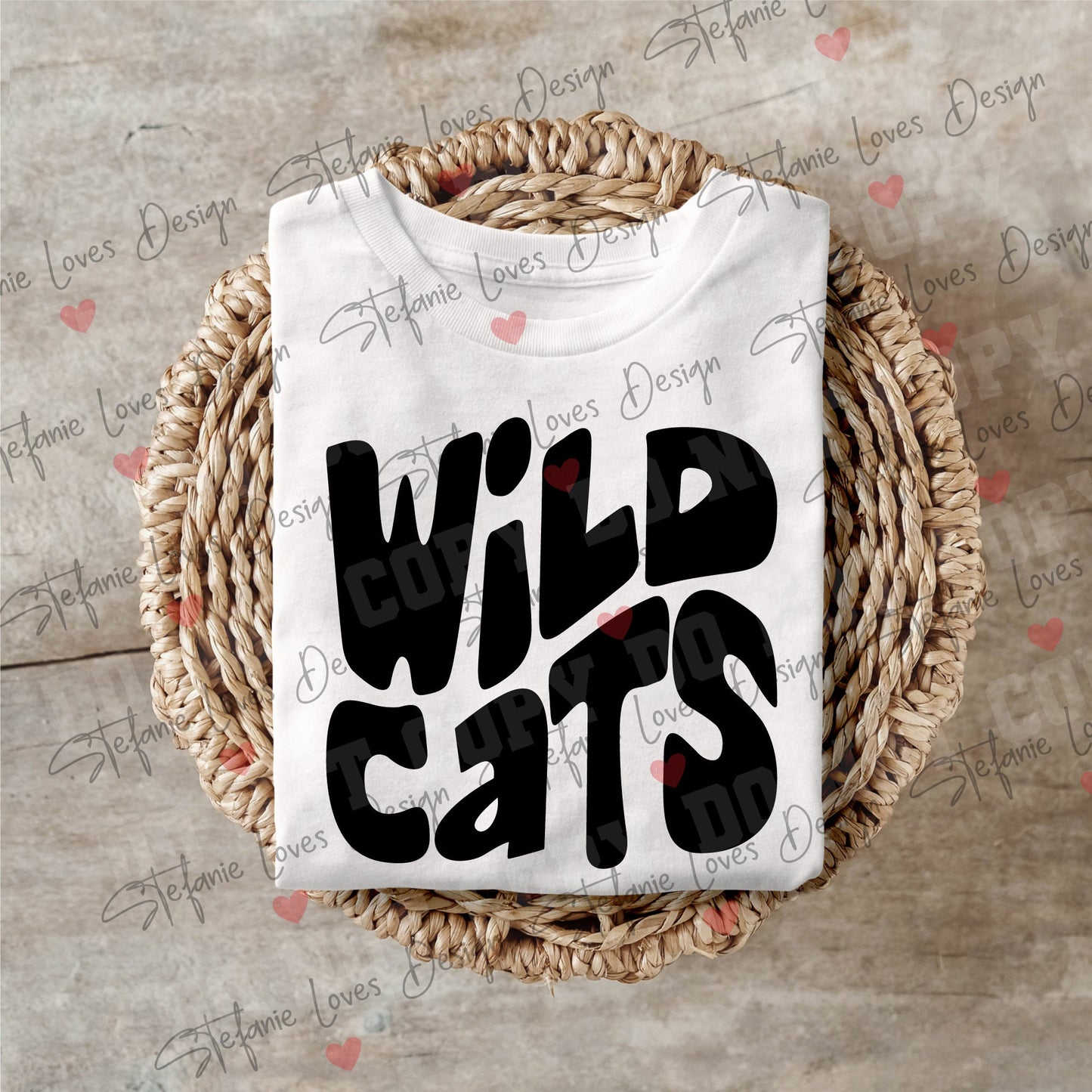 Wildcats Stacked Digital Design