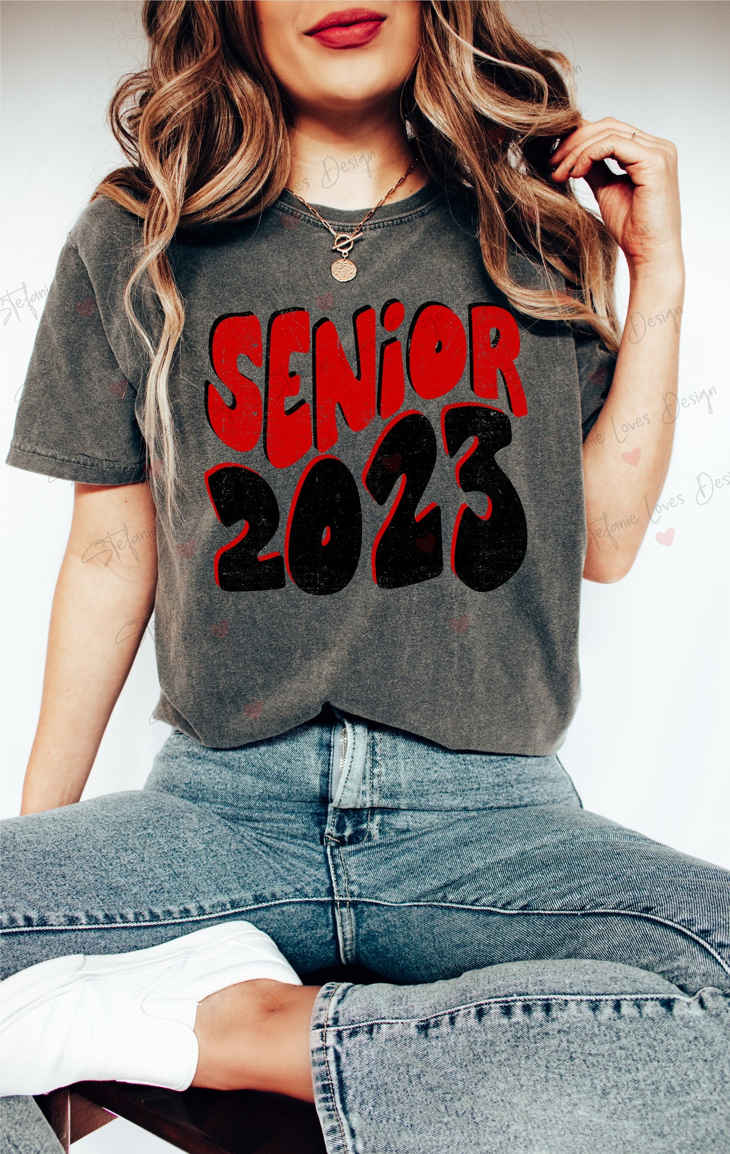 Senior 2023 Distressed png and svg, Distressed Senior png, 2023 Graduate, Digital Design, Graduation, Red and Black