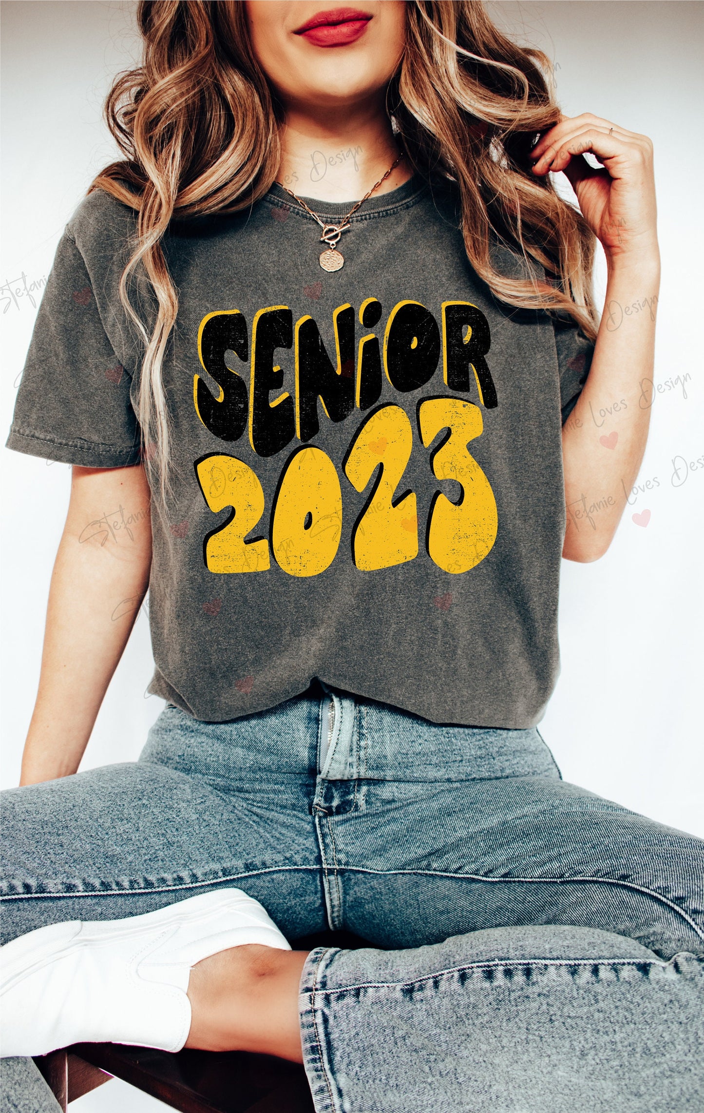 Senior 2023 Distressed png and svg, Distressed Senior png, 2023 Graduate, Digital Design, Graduation, Black and Gold