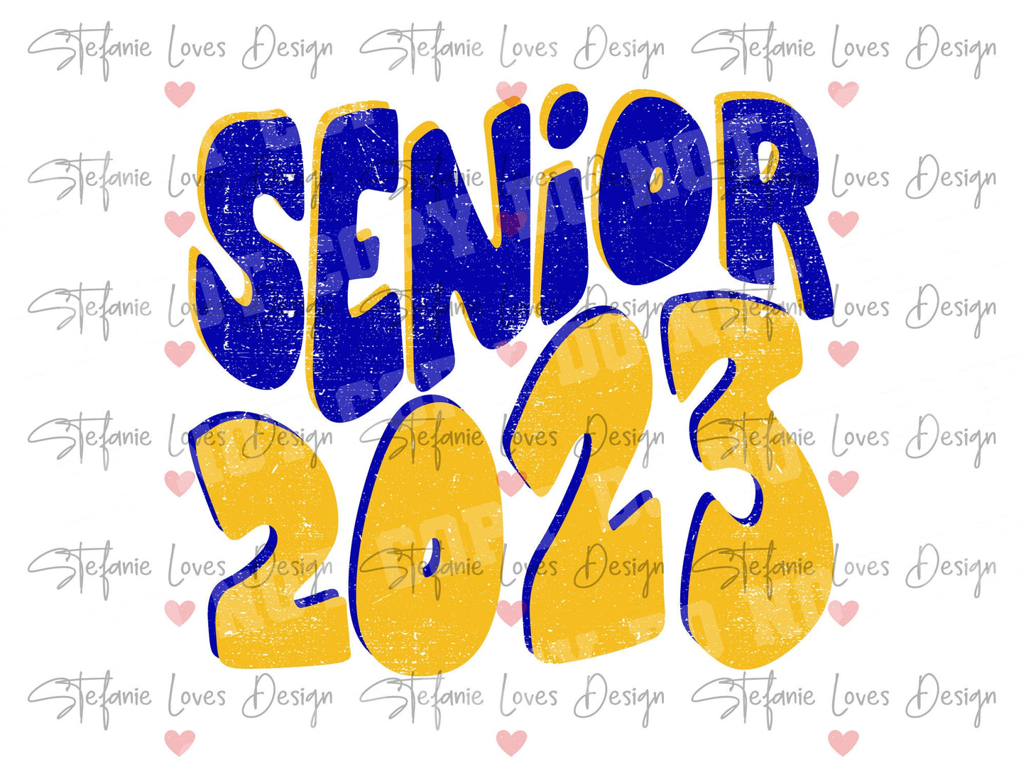 Senior 2023 Distressed png and svg, Distressed Senior png, 2023 Graduate, Digital Design, Graduation, Royal and Gold