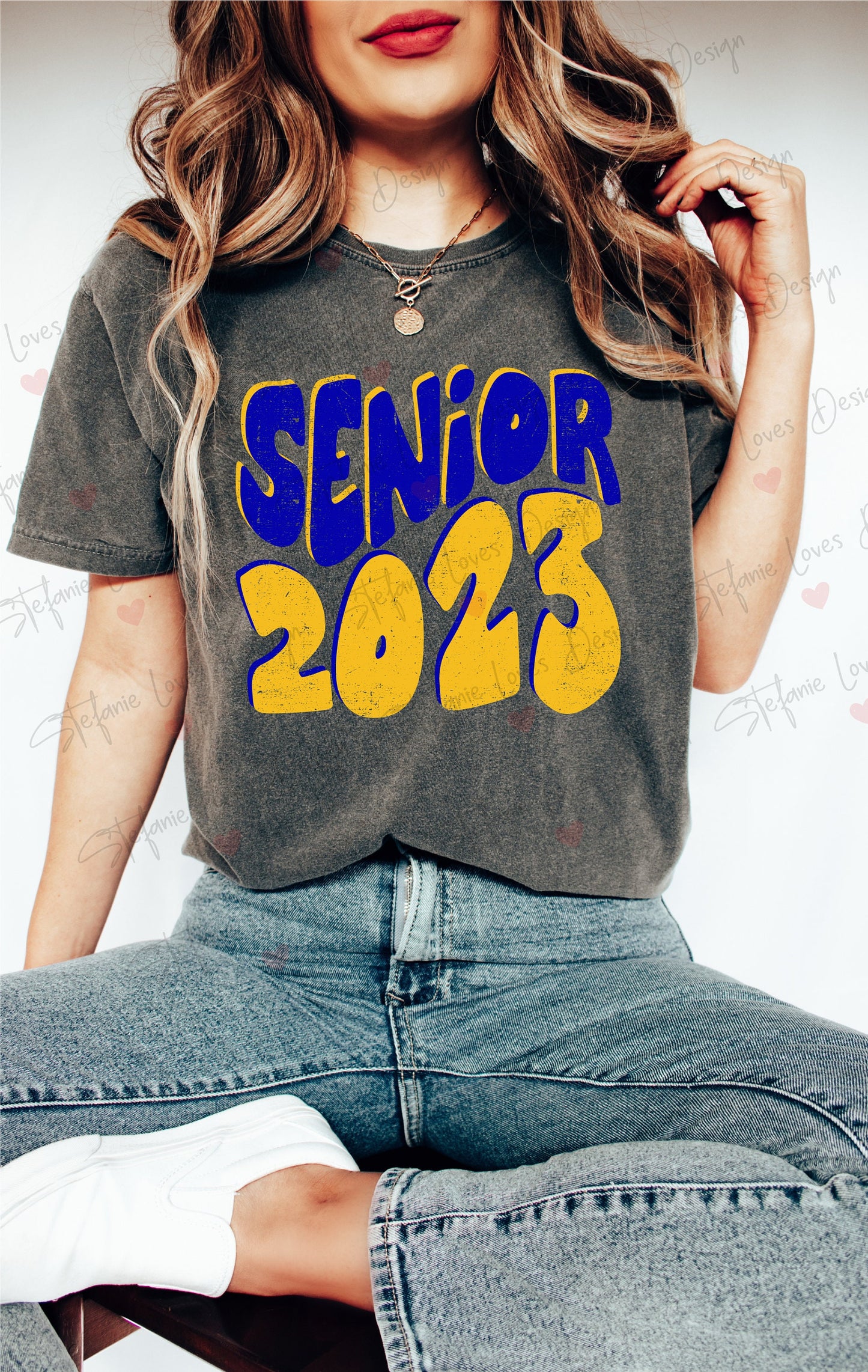 Senior 2023 Distressed png and svg, Distressed Senior png, 2023 Graduate, Digital Design, Graduation, Royal and Gold