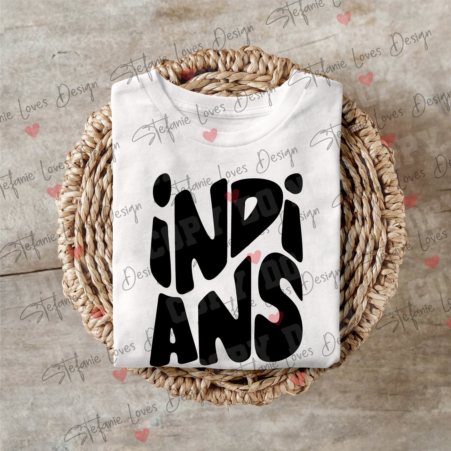 Indians Stacked SVG and PNG, Digital Design