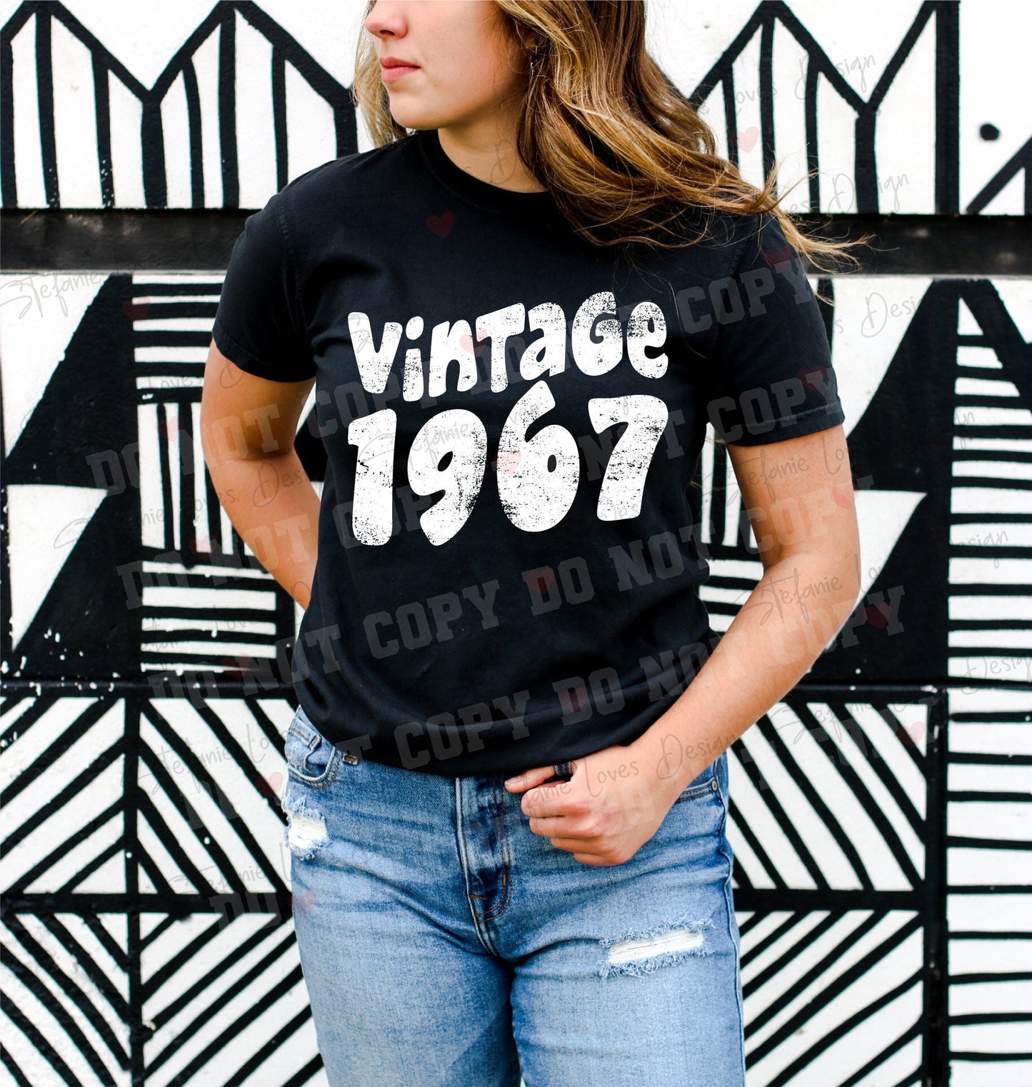 Vintage 1967 png, Distressed Birthday 1967 png, Digital Design