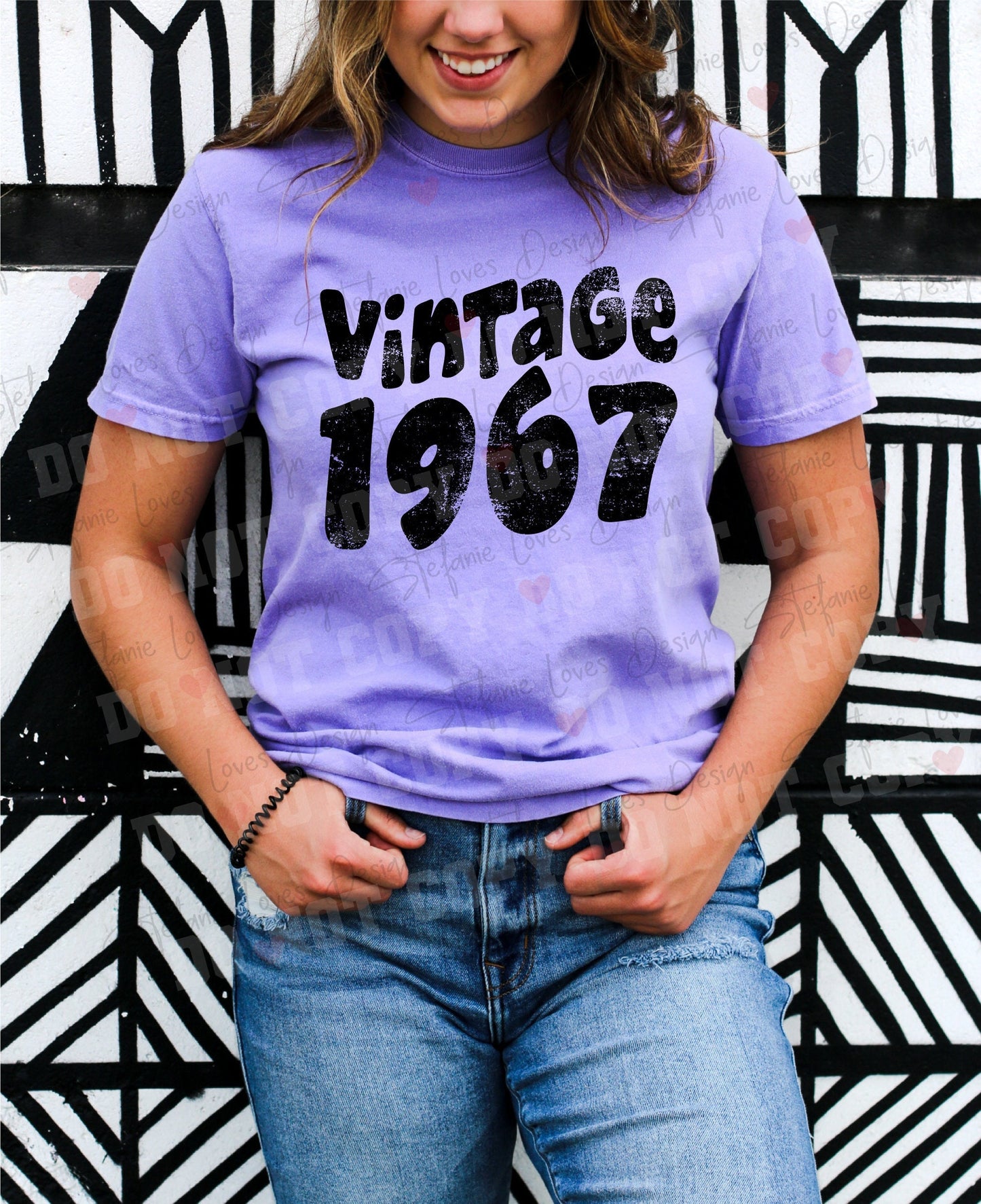 Vintage 1967 png, Distressed Birthday 1967 png, Digital Design