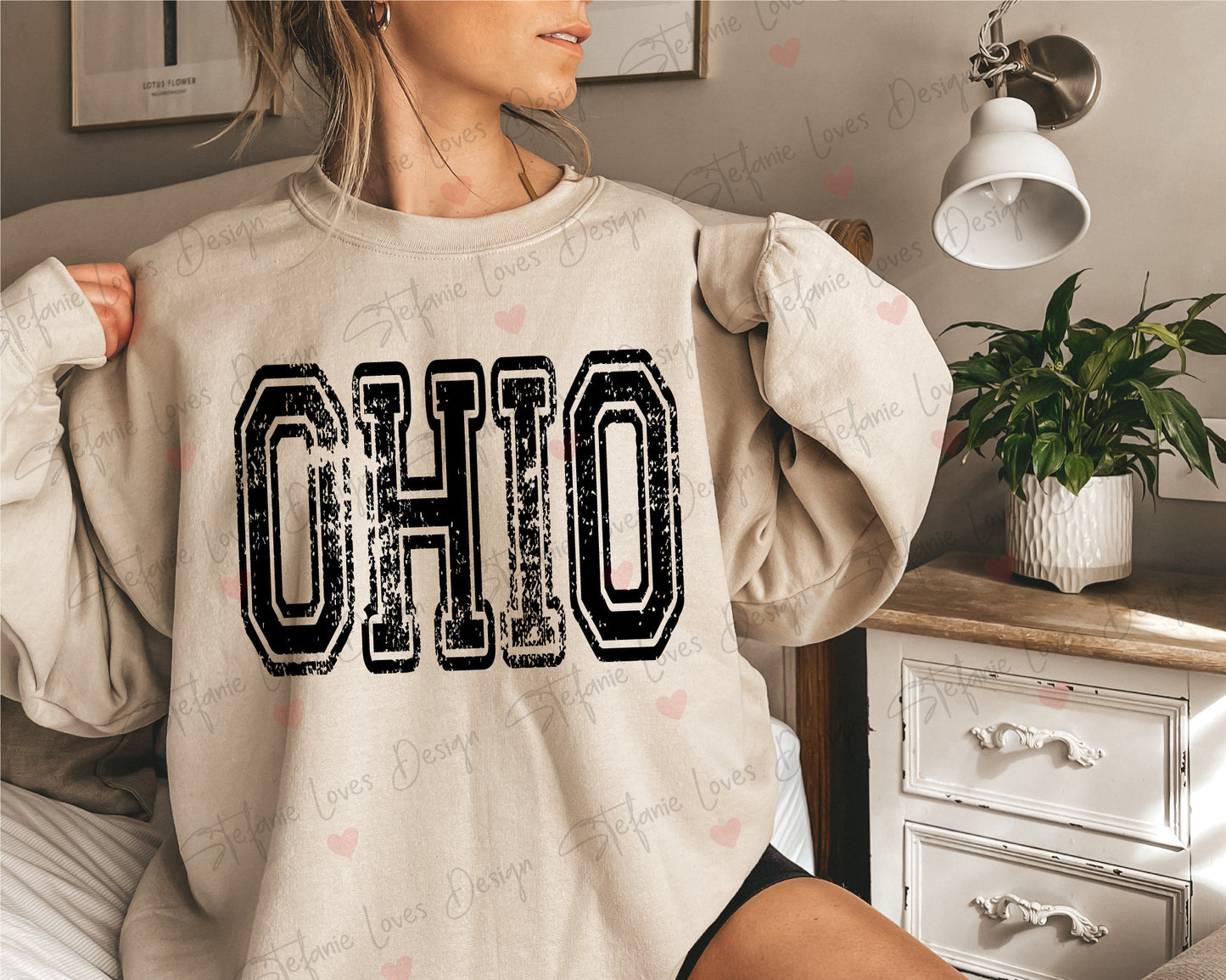 Ohio Distressed Design png and svg, Digital Design