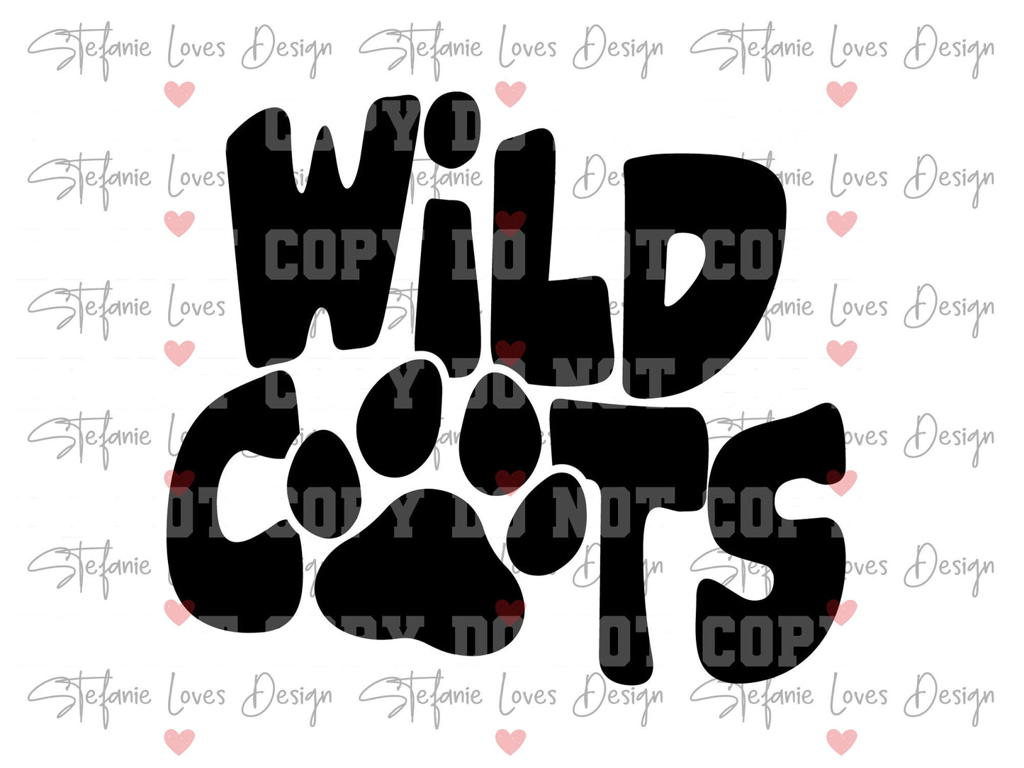 Wildcats SVG and PNG, Digital Design