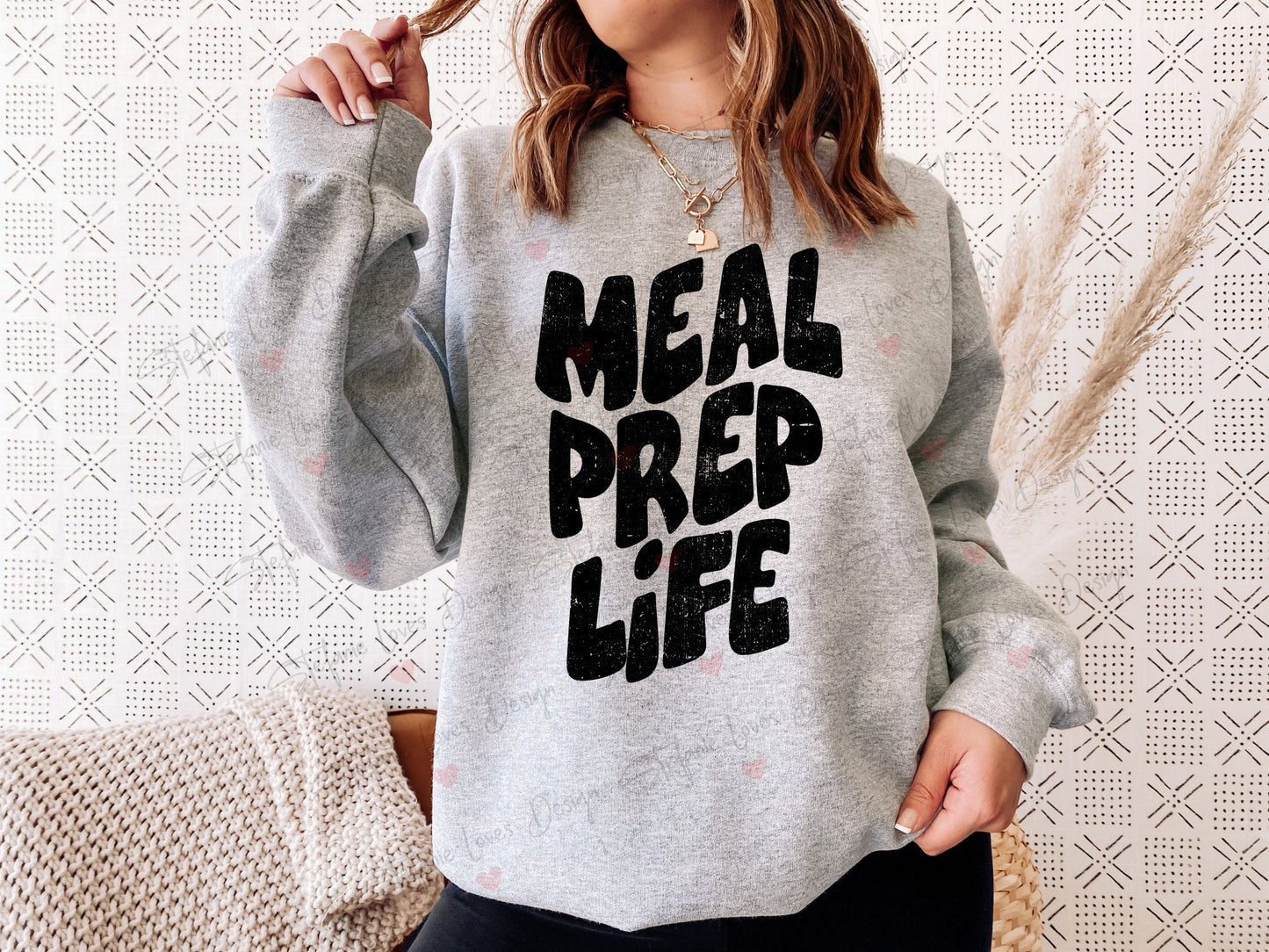 Meal Prep Life distressed png, Digital Design