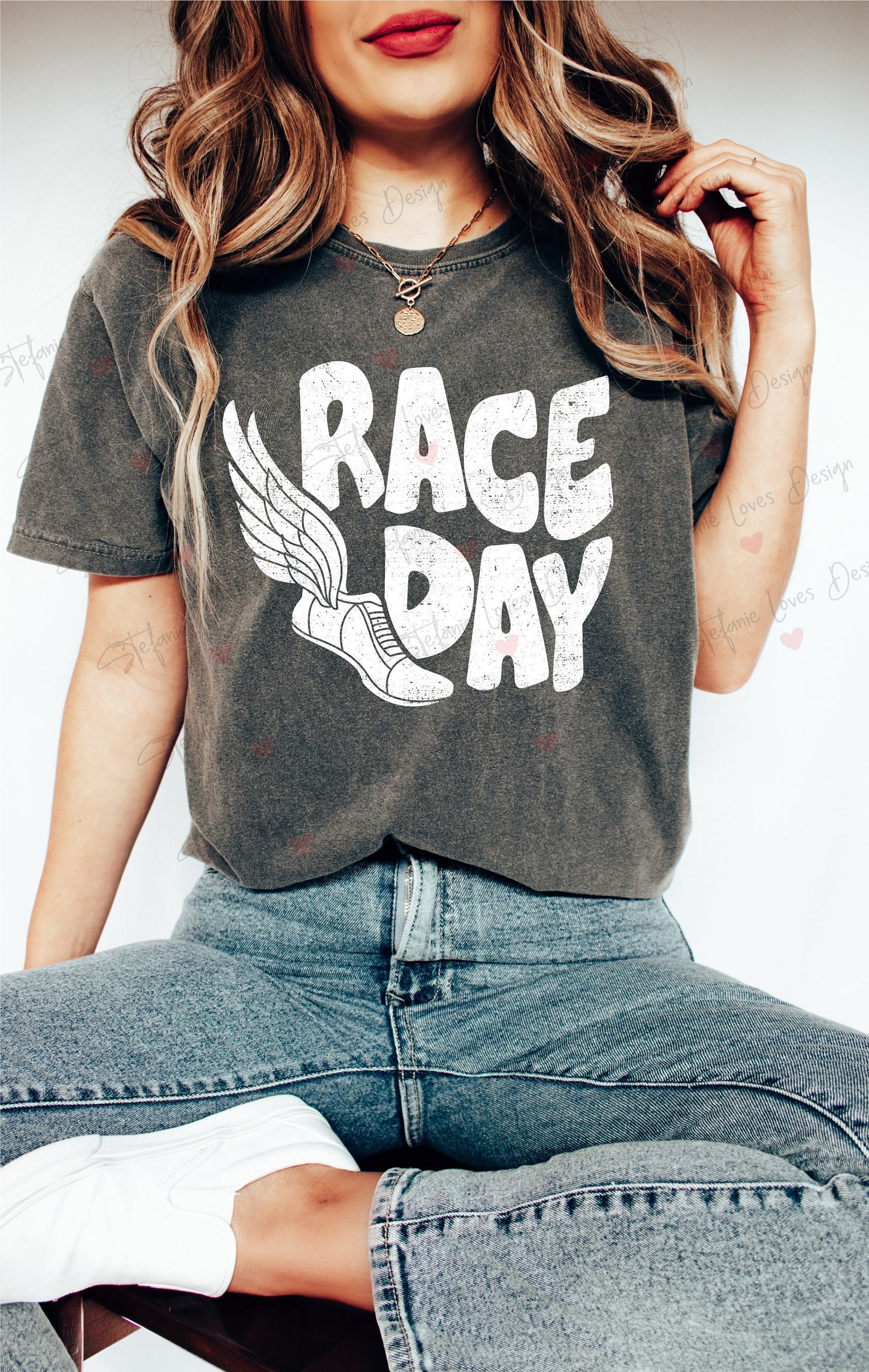 Race Day Distressed png, Distressed Running Race Day, Cross Country Digital Design