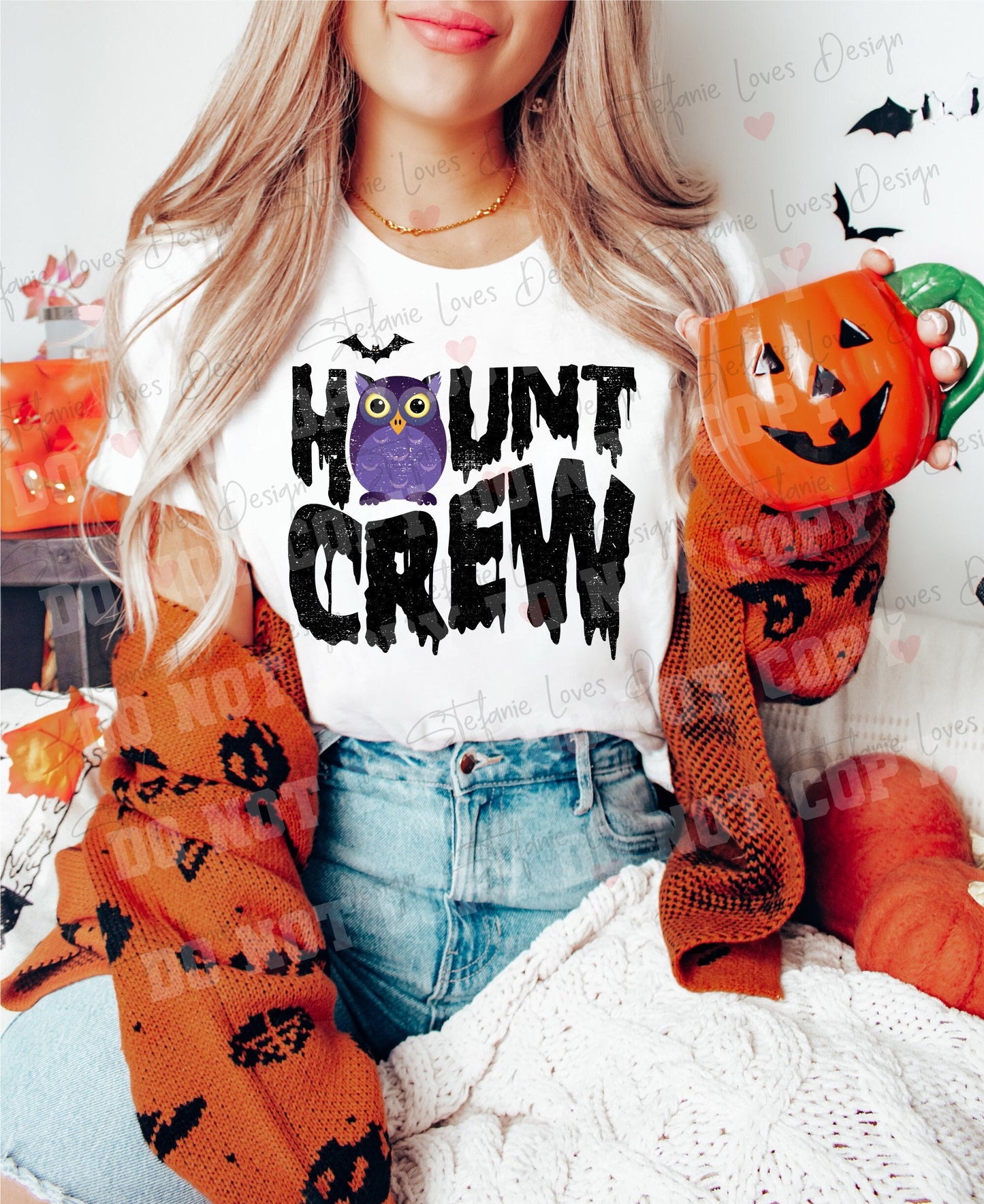 Haunt Crew Distressed Digital Design
