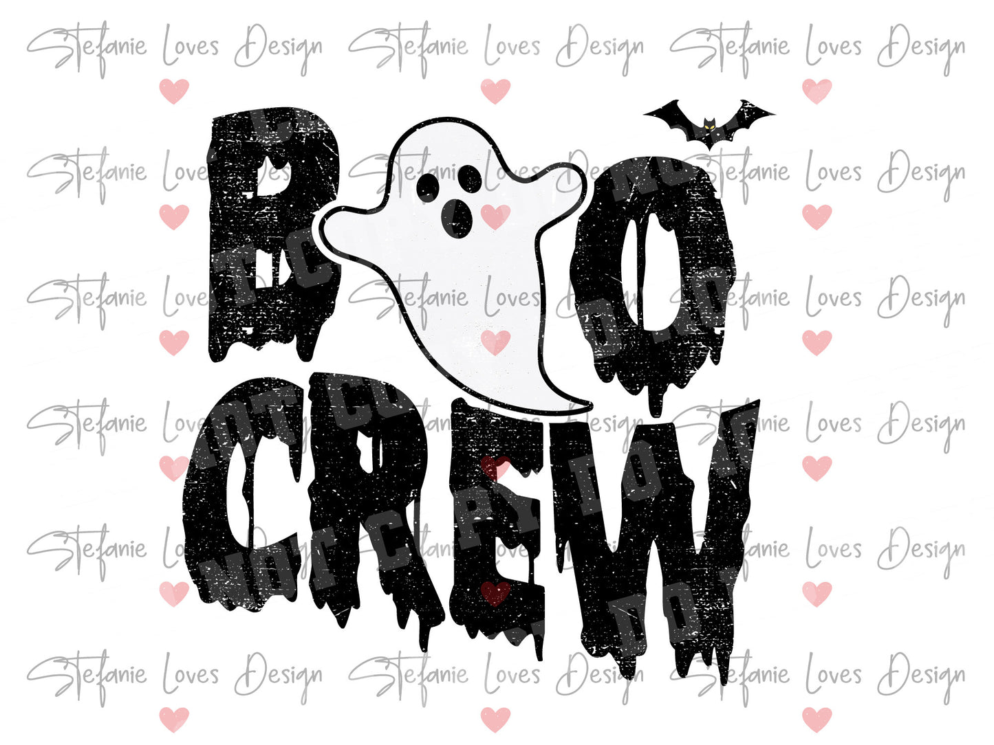 BOO CREW Distressed png, Halloween Digital Download