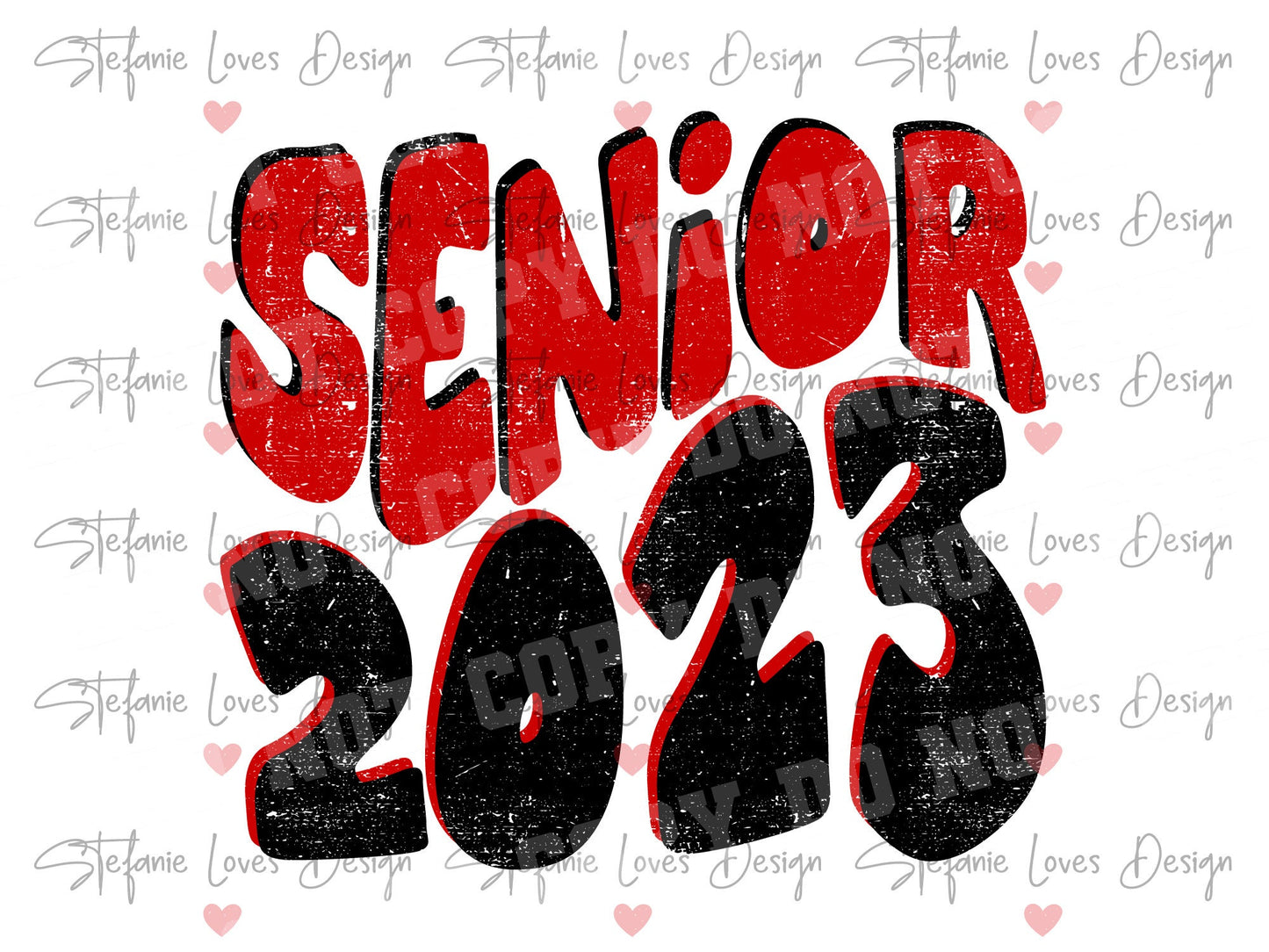 Senior 2023 Distressed png and svg, Distressed Senior png, 2023 Graduate, Digital Design, Graduation, Red and Black