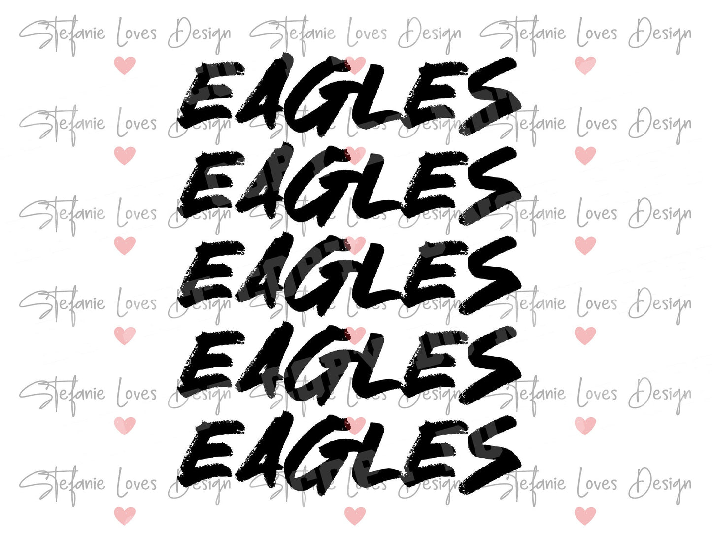 Eagles Repeat svg eps and png, Eagles Mascot Digital Design